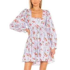 Love shack fancy eaton floral printed babydoll dress